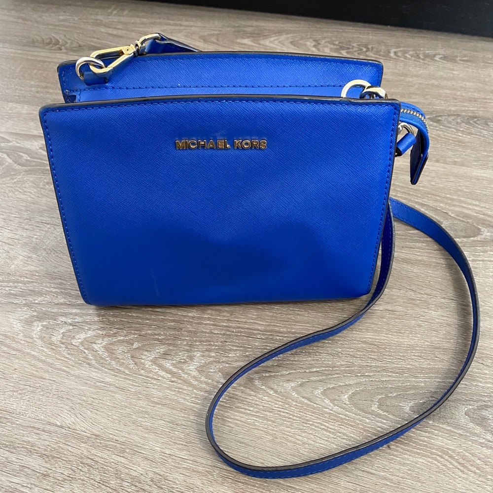 Cobalt blue Michael Kors purse